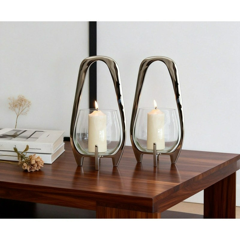 Luxury Silver Lantern Candlest - Lighting Decor Living Room recensie en prijs