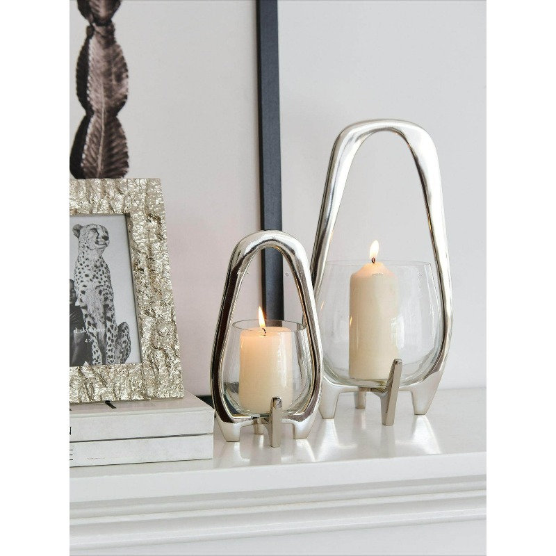 Luxury Silver Lantern Candlest - Lighting Decor Living Room recensie en prijs