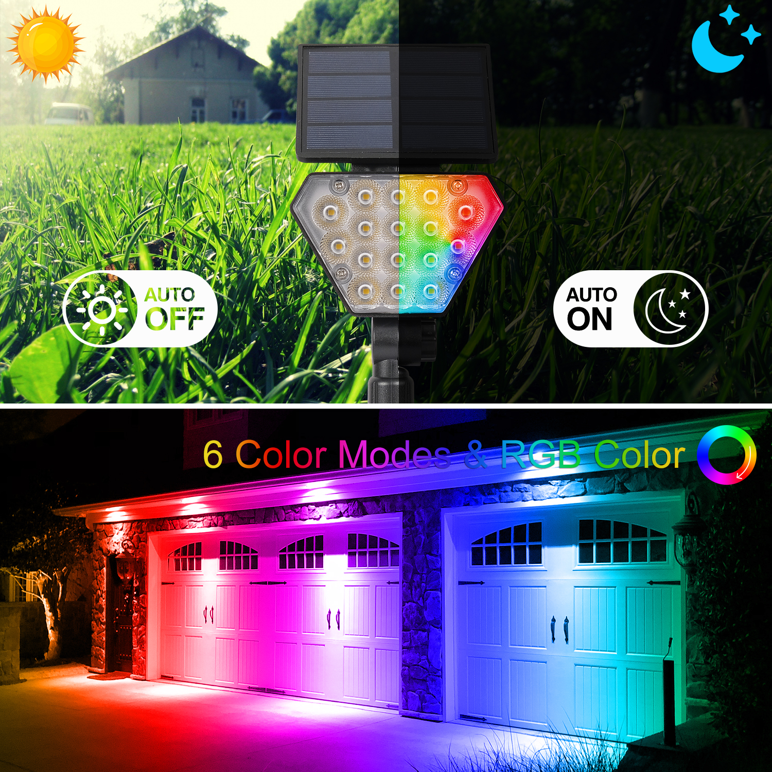 TSUN 2PCS Solar Spotlight Sola - Lighting Decor Sunrise recensie en prijs