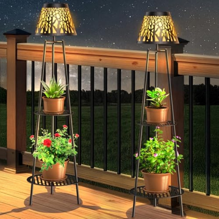 2 Pack Outdoor Solar Floor Lam - Lighting Decor Outdoor recensie en prijs