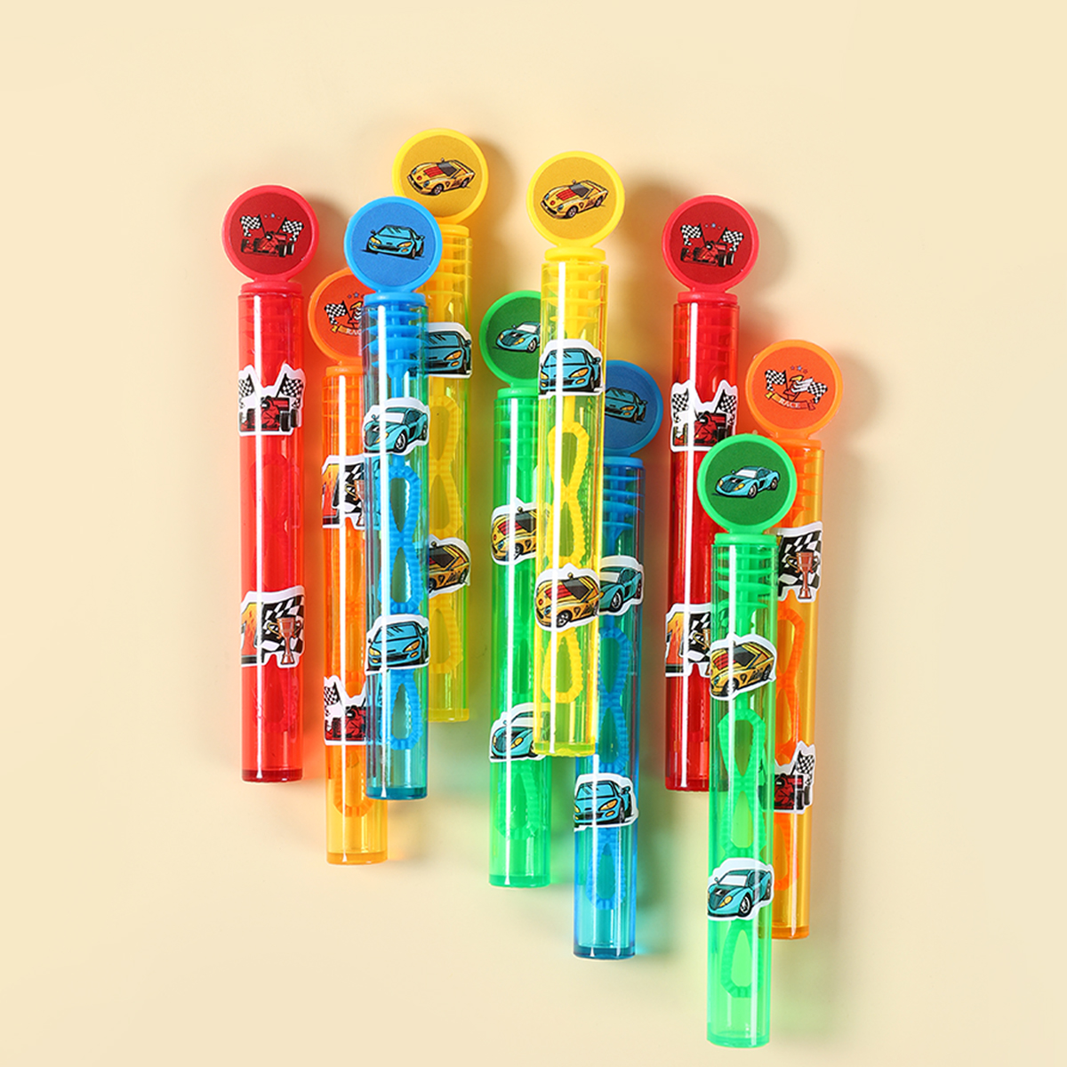10Pcs Racer Car Tube Soap Bott - Lighting Mcqueen Birthday Decor recensie en prijs