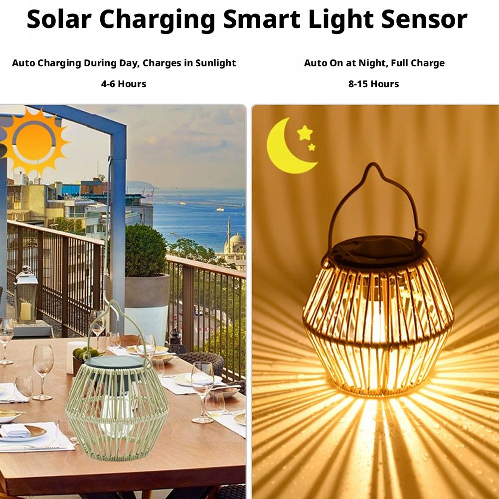 IP65 Waterproof Solar Rattan L - Lighting Decor Outdoor recensie en prijs