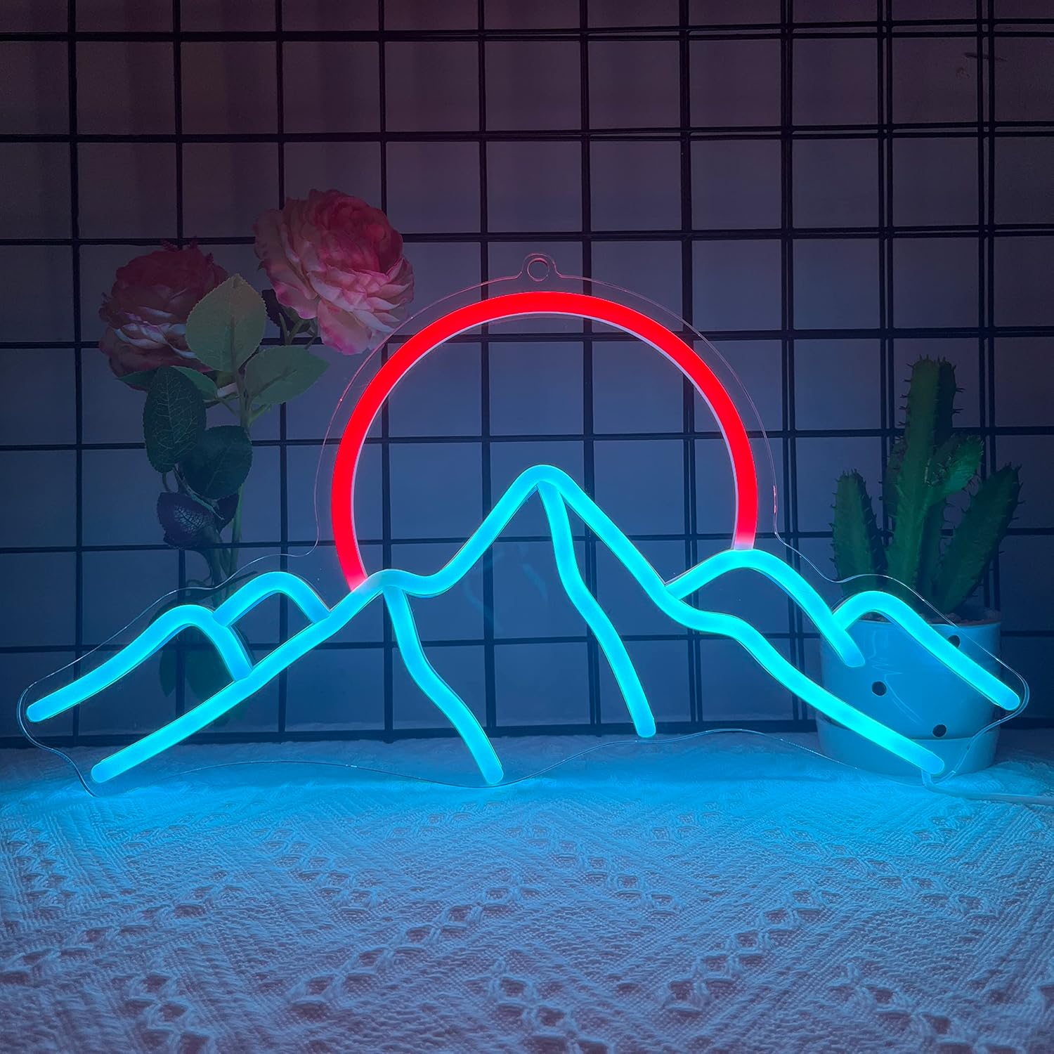 Ice Mountain Neon Sign Sunrise - Lighting Decor Sunrise recensie en prijs