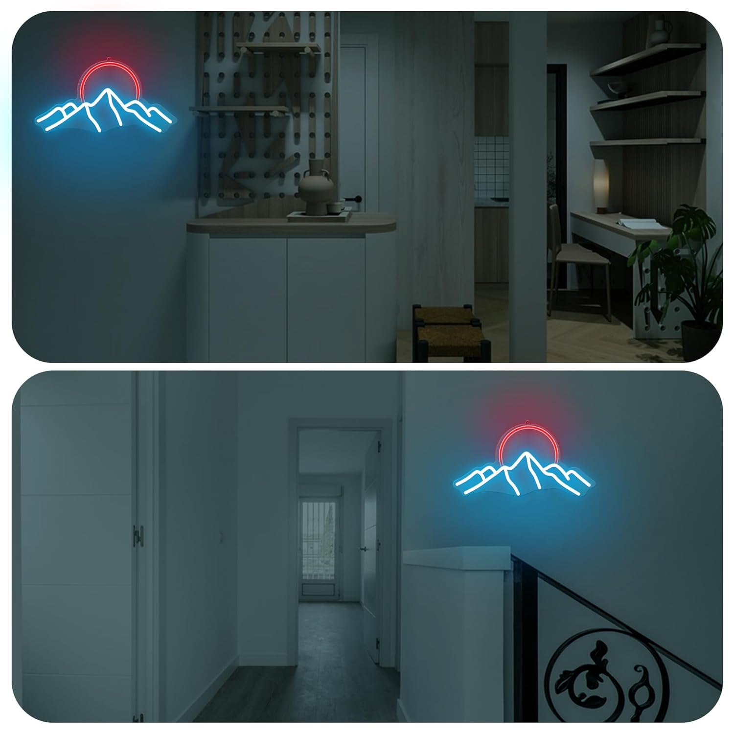 Ice Mountain Neon Sign Sunrise - Lighting Decor Sunrise recensie en prijs