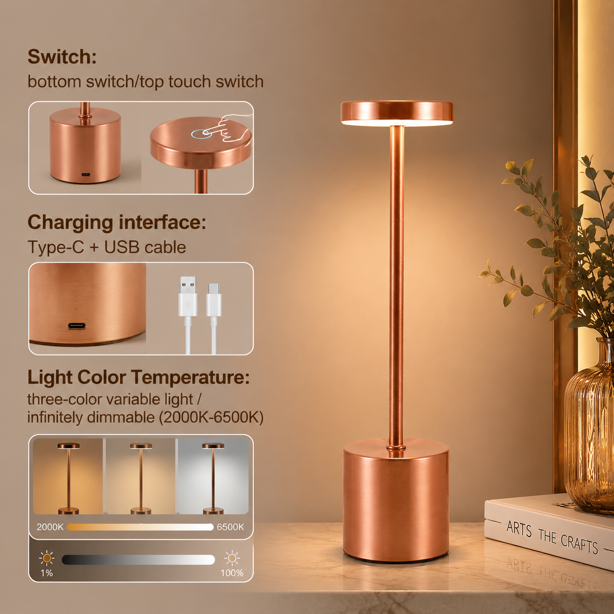 GGBingo Metal Light Table Lamp - Lighting Decor Living Room recensie en prijs