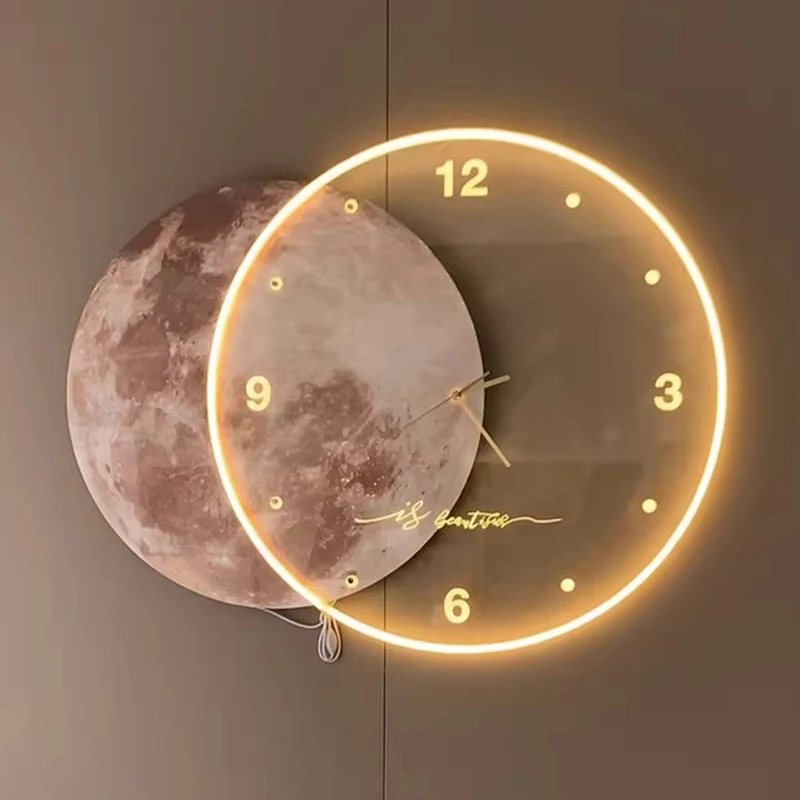 Large 3D Wall Clocks Silent Mo - Lighting Decor Sunrise recensie en prijs