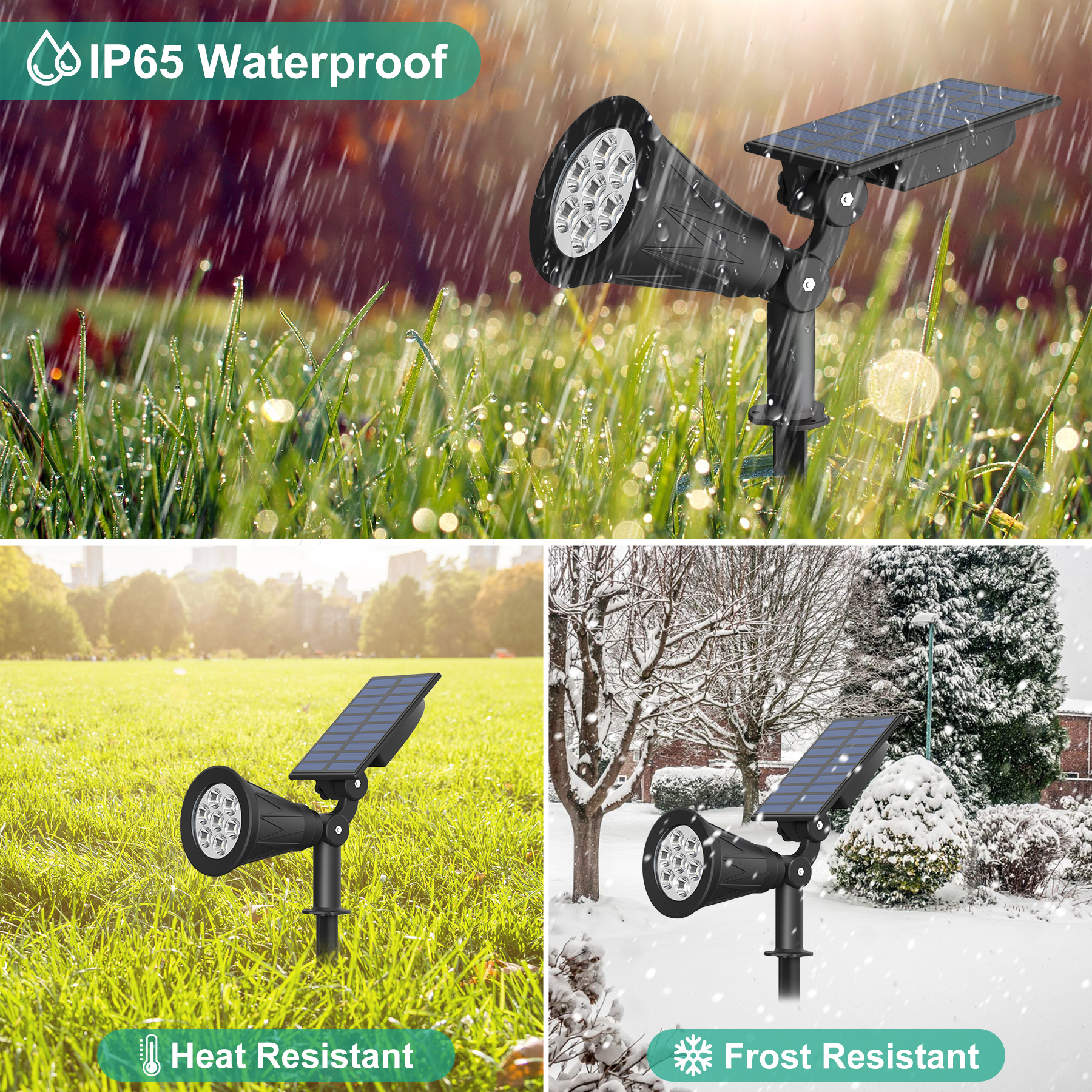 1pc/2pcs 7LED Solar Spotlight  - Lighting Decor Sunrise recensie en prijs