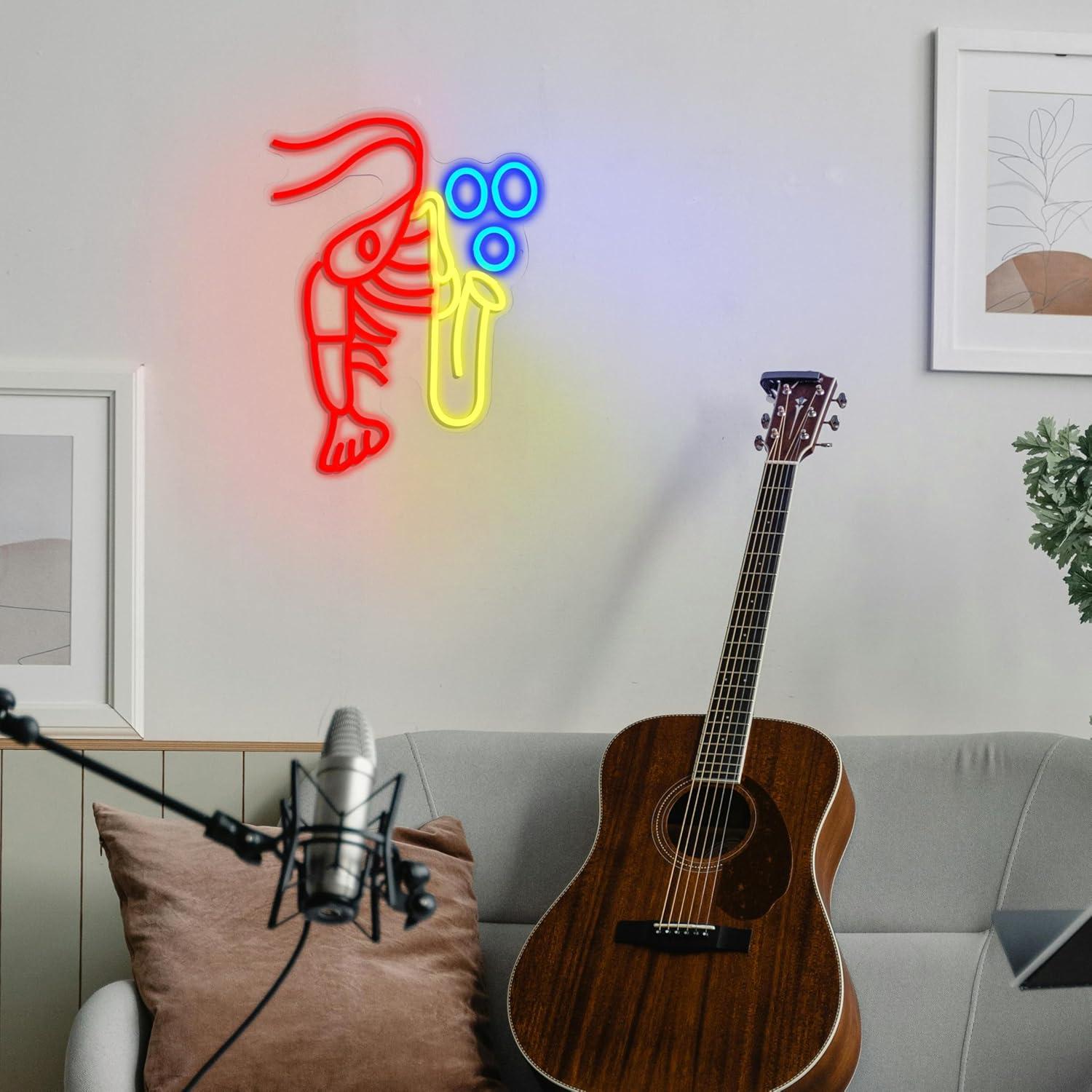 Lobster Saxophone Neon Sign Ja - Office Lighting Decor recensie en prijs