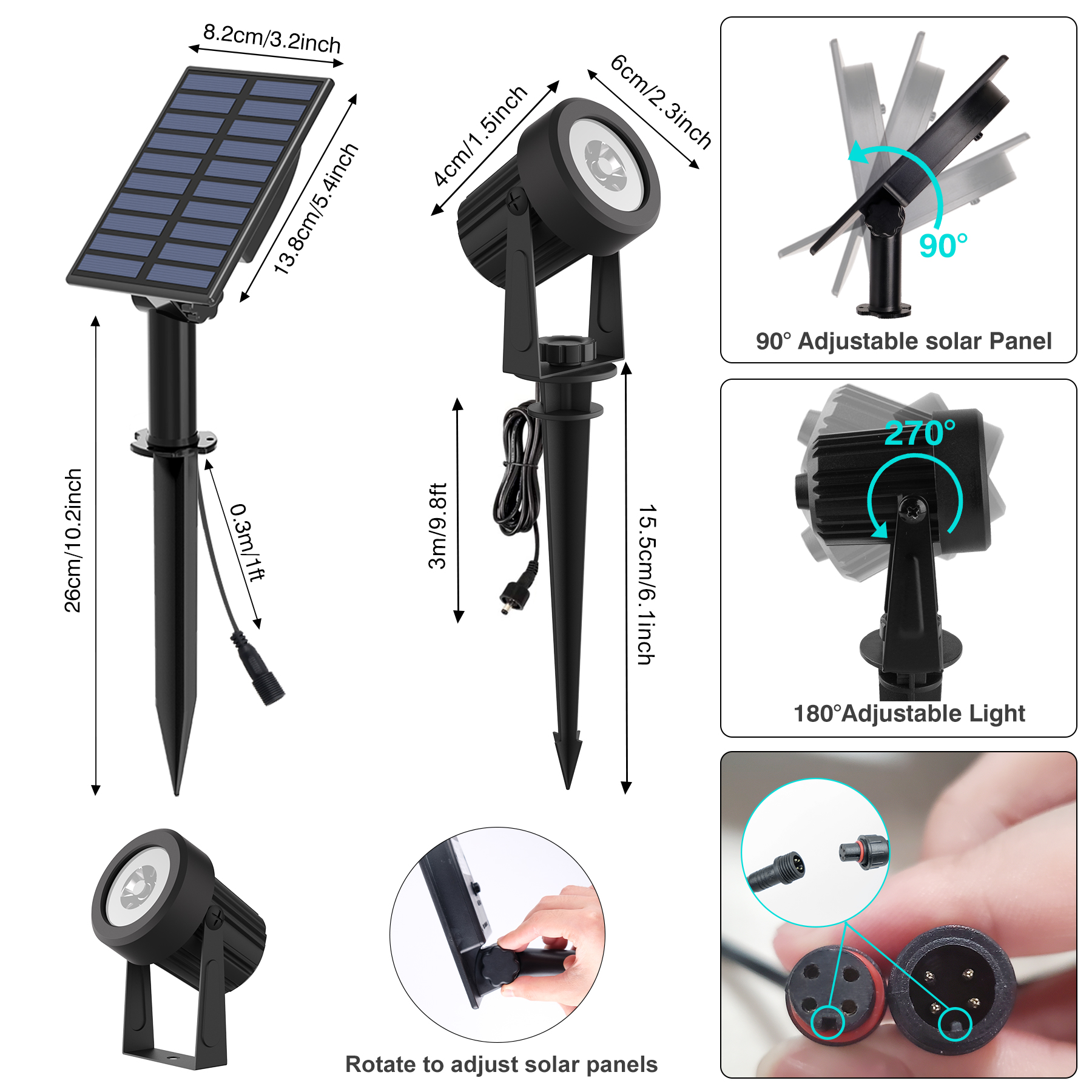 1/2/4 Lights RGB Solar LED Lig - Lighting Decor Sunrise recensie en prijs