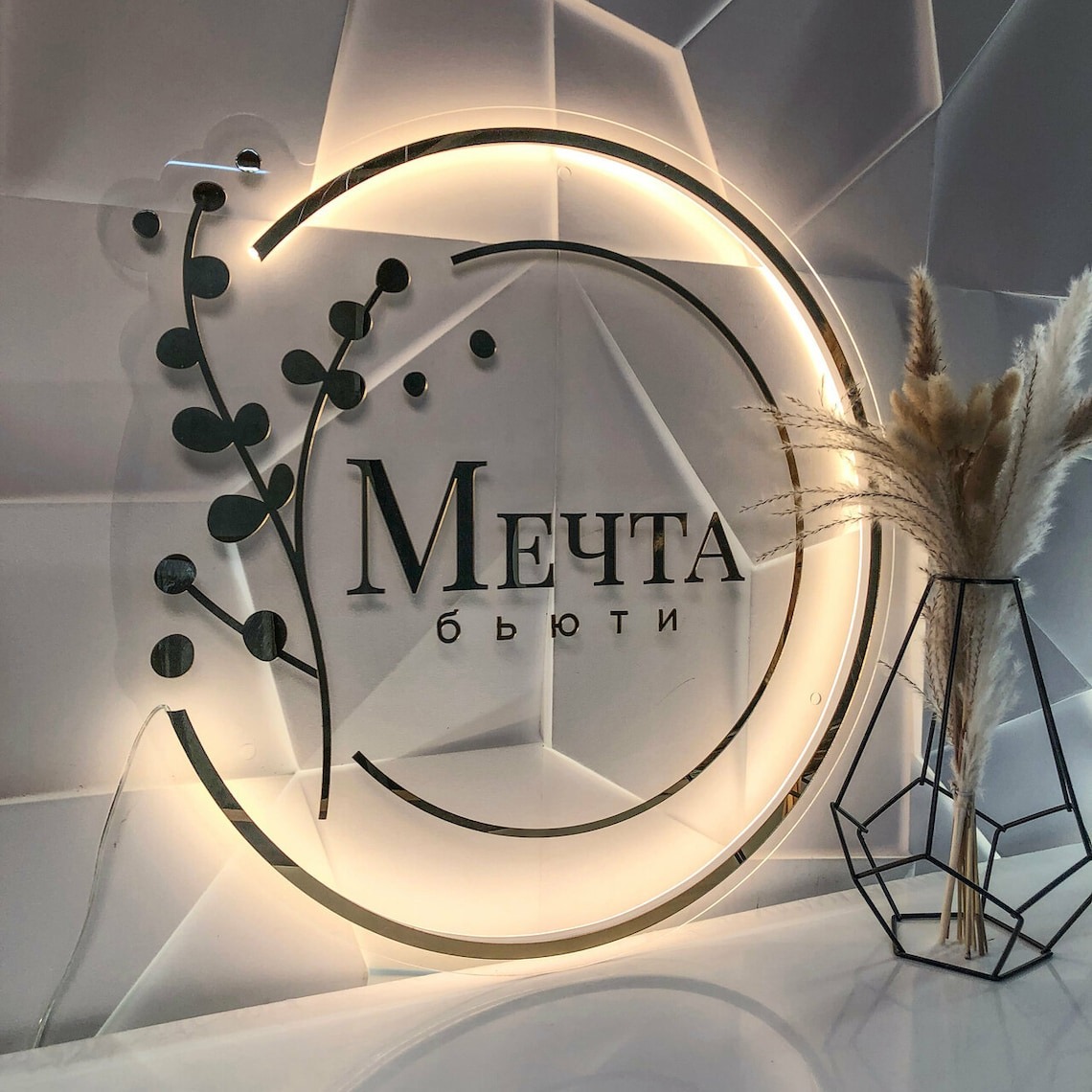 Custom Round Backlit Business  - Office Lighting Decor recensie en prijs