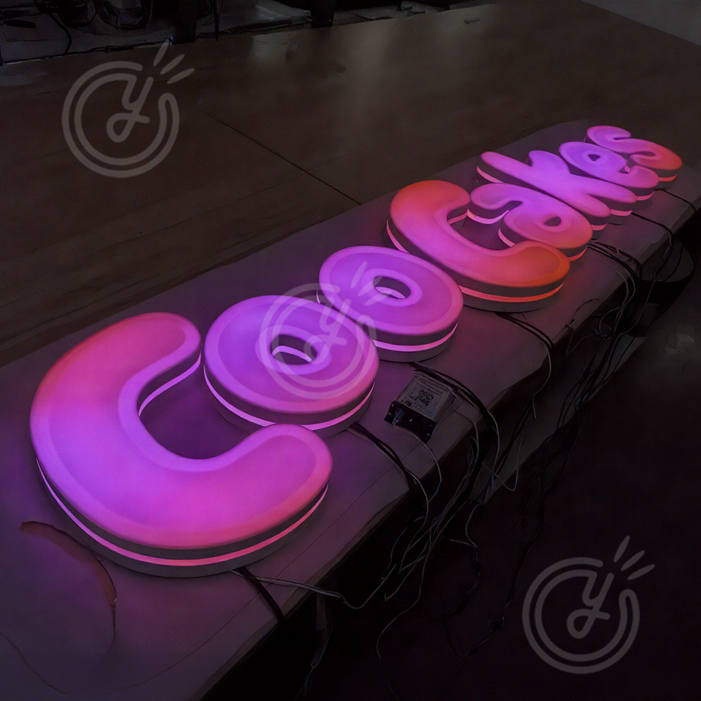 Custom RGB Metal LED Sign Wall - Lighting Decor Company recensie en prijs