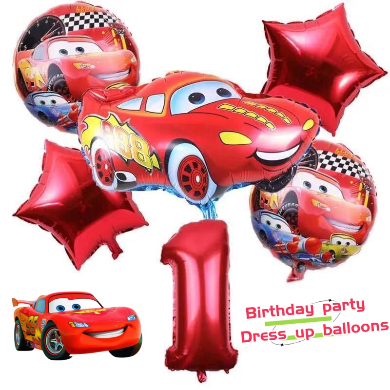Lightning McQueen Cartoon Cute - Lighting Mcqueen Birthday Decor recensie en prijs
